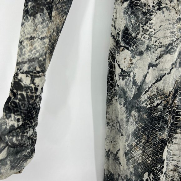 Boston Popper Dress Andrea Behar Printed Turtleneck Long Sleeve - Picture 4 of 9